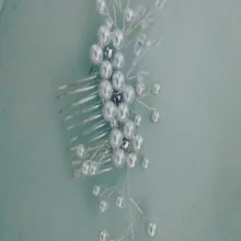 Свадебный аксессуар для волос, Свадебная лента для волос, жемчужный Свадебный аксессуар для волос для женщин