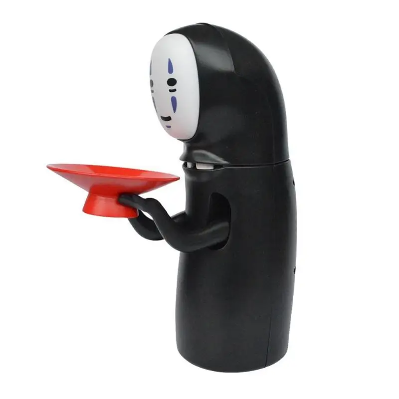 

No-Face Money Box Spirited Away Kaonashi Piggy Bank Toy Automatic Eaten Coin Bank Miyazaki Hayao Design Christmas Present