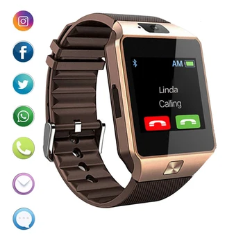 

Smart Watch Bluetooth Watch Waterproof Camera Sim Cartoon Bracelet Watch DZ09 for Android iOS Dropshipping