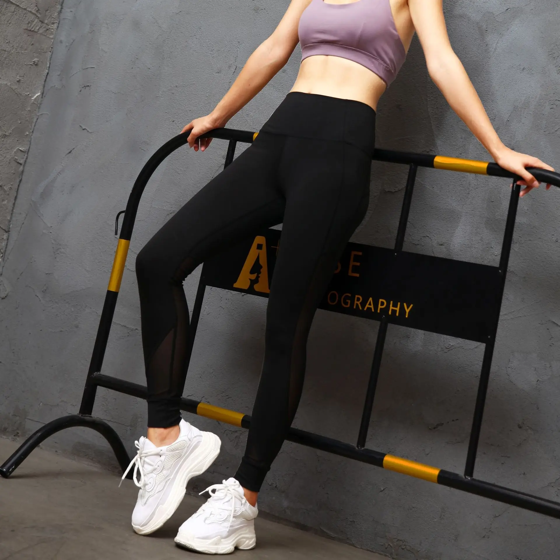 

2019 New Style Ultra-stretch Fitness Pants Women's Buttock Lifting Slimming Leggings Quick-Dry Athletic Pants Training Dance Yog