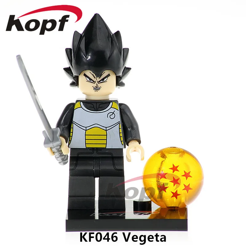 20 шт. Dragon Ball Z Goku Ssj Xeno Android 16 Majin Boo Black Goku Rose фигурки строительные блоки Подарочные игрушки для детей KF495 - Цвет: KF046 20Pcs No Box