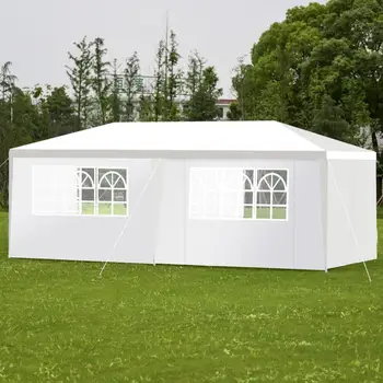 

Heavy Duty Party Wedding Canopy Tent UV Protect Outdoor Heavy duty Gazebo Pavilion Events Tent 4 Sidewall Party Wedding Tent