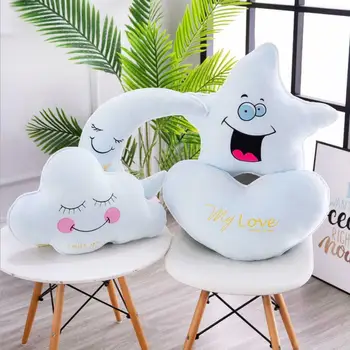 

INS Hot Soft Star Moon Cloud Heart Pillow Plush Toy Fashion Baby Comfort Pillow Stuffed Animals