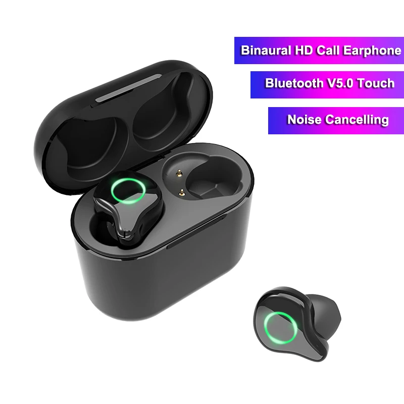 

TWS R5 Binaural Wireless Earphones Bluetooth 5.0 Hifi 6D Stereo Surround Sound Touch Earphone Noise Reduction Cordless Headset