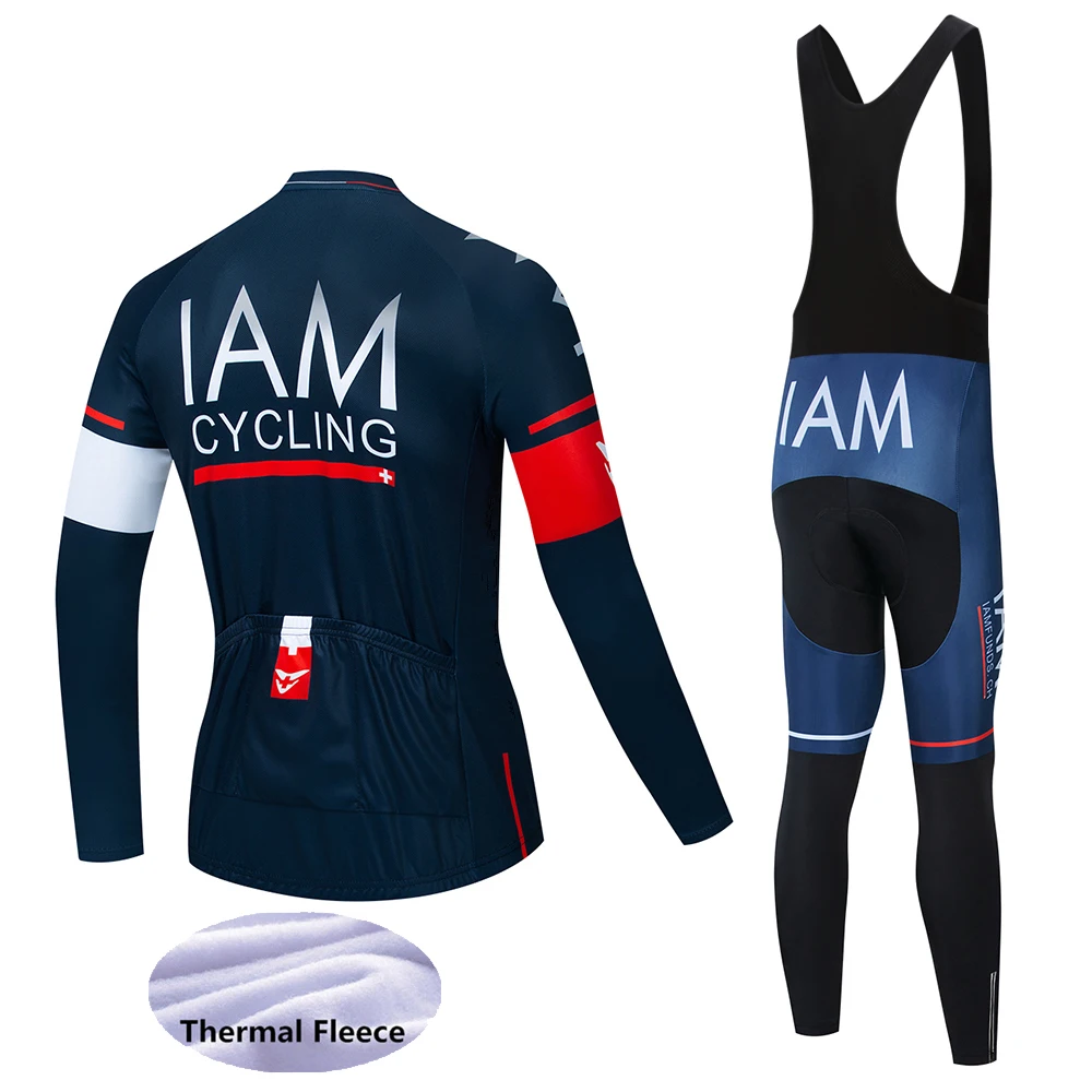 High Quality new IAM Long Sleeve Team Warm winter Cycling Jerseys new Long sleeve Suit Cycling Clothing/Ropa Ciclismo