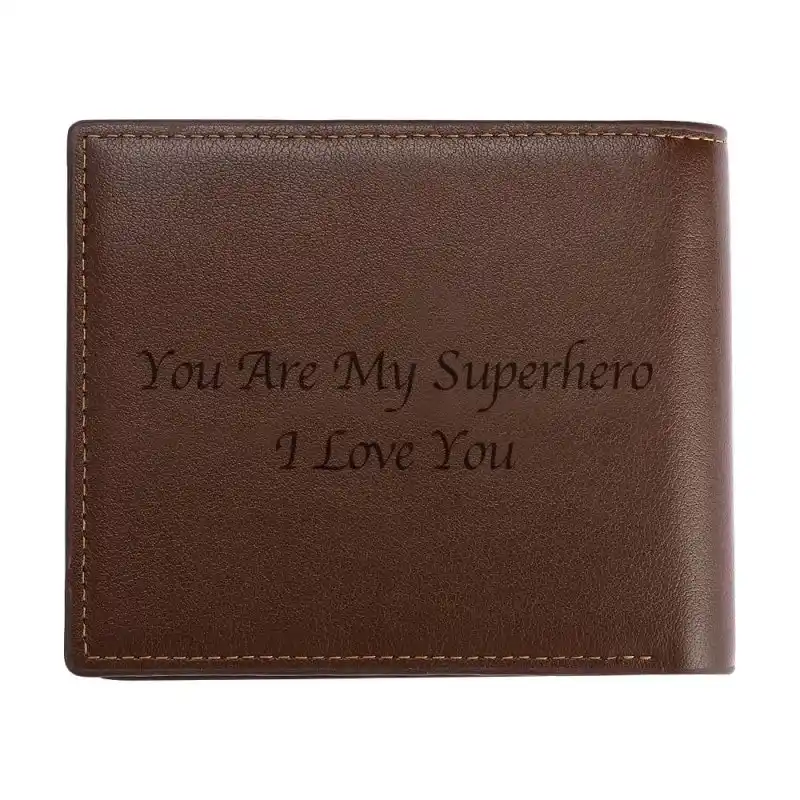 personalized trifold wallets for husband