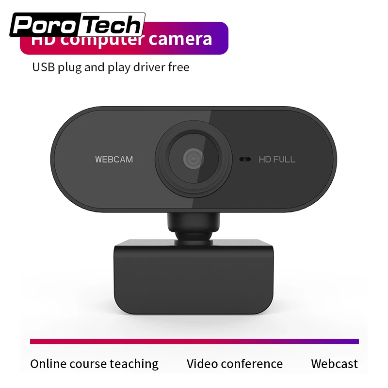 Веб-камера с углом поворота 360 градусов 720p HD Компьютерная камера USB-кабелем для