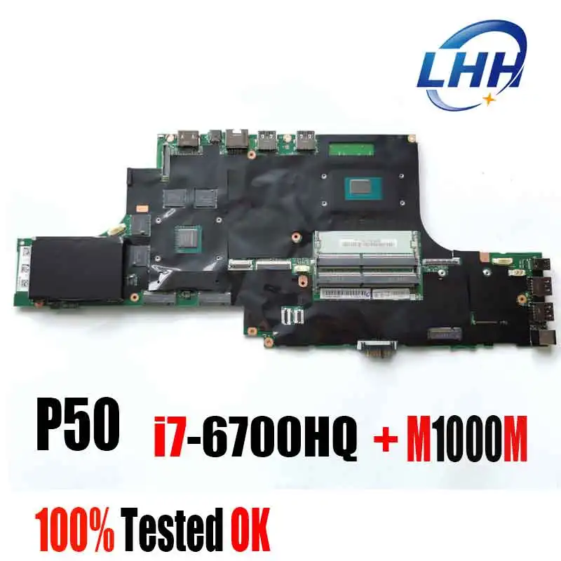 

01AY360 For lenovo notebook thinkpad P50 Mainboard Motherboard With Cpu I7-6700HQ M1000M 100% tested.