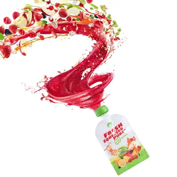 

8pcs Cartoon Kids Storage Cup Bag Breast Milk Bag Reusable Baby Food Pouch Infant Double Zipper Feeding Bags Tazas Bardak Copo