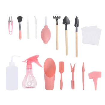 

16/12/7 Pcs Mini Garden Hand Tools Sets Succulent Plants Planting Bonsai Tools Garden Tools TB Sale