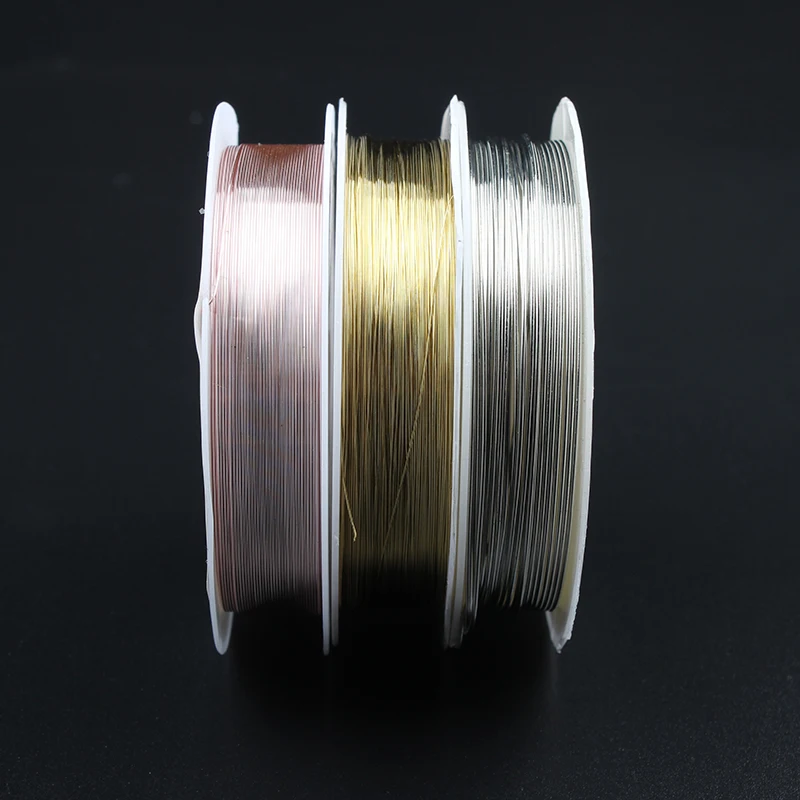 LingXiang 0.2/0.25/0.3/ 0.4/0.5/0.6/0.8/1.0mm copper conserving wire is used for jewelry necklace accessories | Украшения и