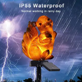 

Outdoor Solar Garden Stake Lamp Waterproof Solar LED Light For Garden Backyard Patio Lawn - Squirrel Angel Shape 2020