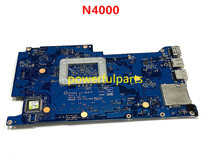 best gaming motherboard 100% working for HP X360 11-AB motherboard with n4000 cpu L16635-601 EPG10 LA-G081P mainboard tested ok the motherboard