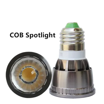 通販 超高輝度cob GU10/GU5.3/E27/E14/MR16 Cob 10ワット7ワット5ワットled電球ランプ85-265v 12vスポットライトウォームホワイト/コールドホワイトledライト