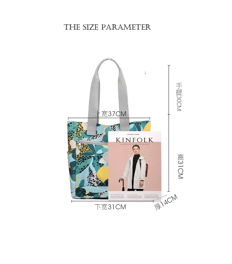 2021 New Nylon Large Capacity Summer Ladies Beach Shoulder Bag Woman Designer Handbags Youth Ladies Bags Tote Ladies Casual Bag