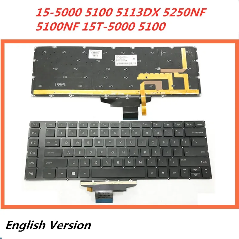 Английская клавиатура для ноутбука hp OMEN 15-5000 5100 5113DX 5250NF 5100NF 15T-5000 5100 сменная Клавиатура для ноутбука - Цвет: Same as picture