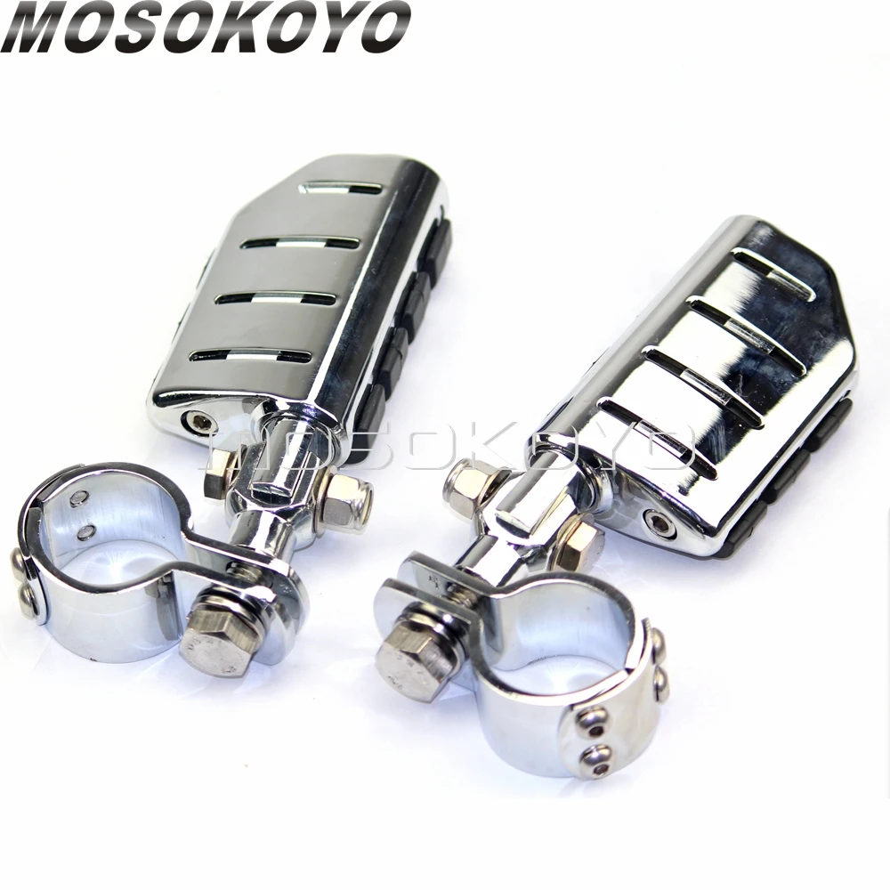 2 шт мотоциклетные опорные подножки 1-1/" и 1-1/4" и 1-1/" зажим Крепление для Suzuki Yamaha Honda 750 VTX 1300/1800 подножки