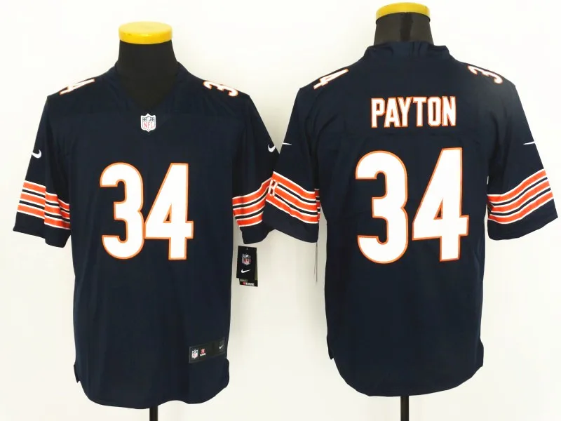 AS PICTURE Сшитая мужская майка Chicago Khalil Mack Mitchell Trubisky Walter Payton Vapor Untouchable Limited - Цвет: AS PICTURE