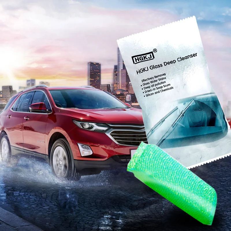 

Car Scratch Remover Liquid Sponge Glass Deep Cleaner Auto Glass Cleaning Sponge Glass Remove Oil Film Car Accessories Paint Care