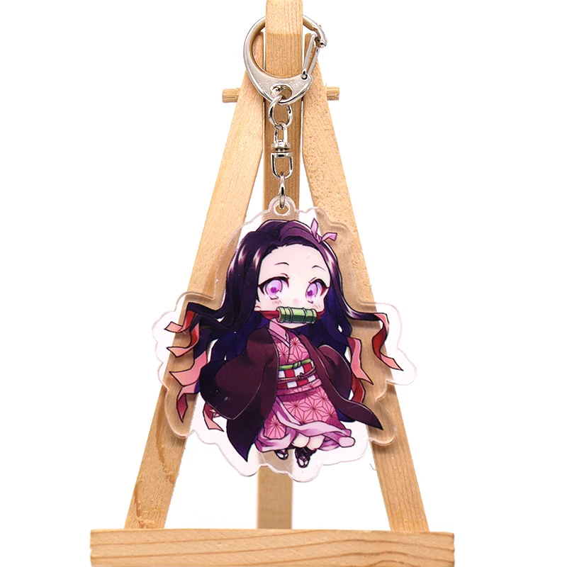 

10 Type Demon Slayer: Kimetsu no Yaiba Kamado Tanjirou Nezuko Agatsuma Zenitsu Cosplay Prop Key Rings Children Gifts Key Chain