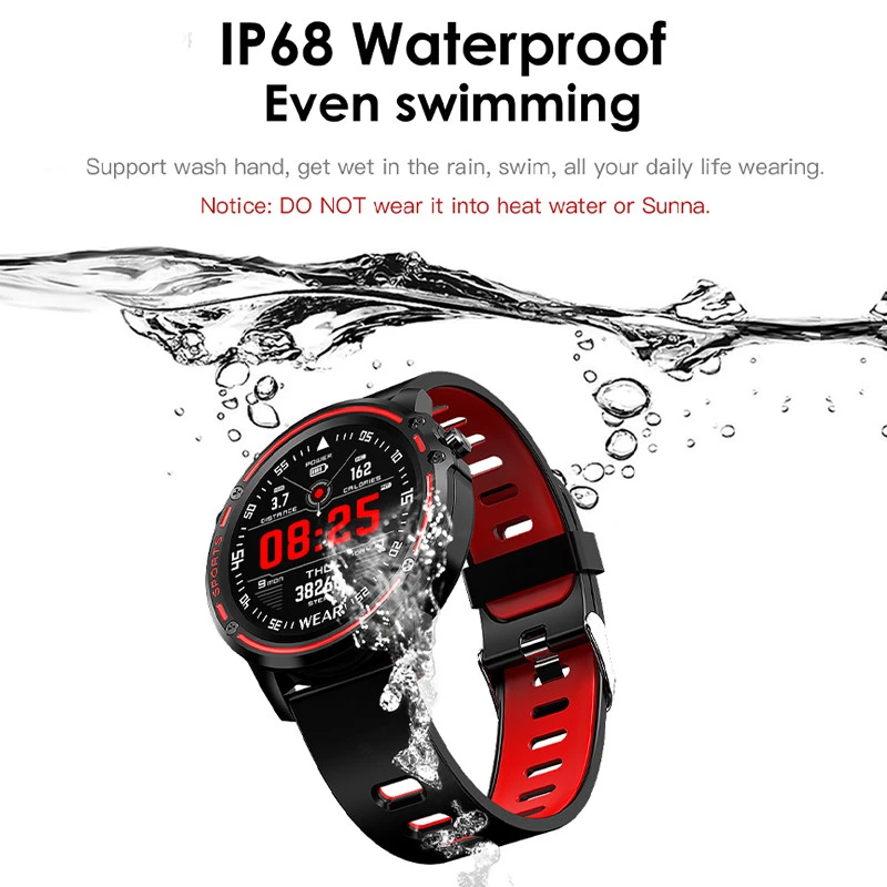 L8 Смарт-часы для мужчин Reloj Hombre Mode SmartWatch с ЭКГ PPG кровяное давление Пульс IP68 Водонепроницаемые спортивные фитнес-часы