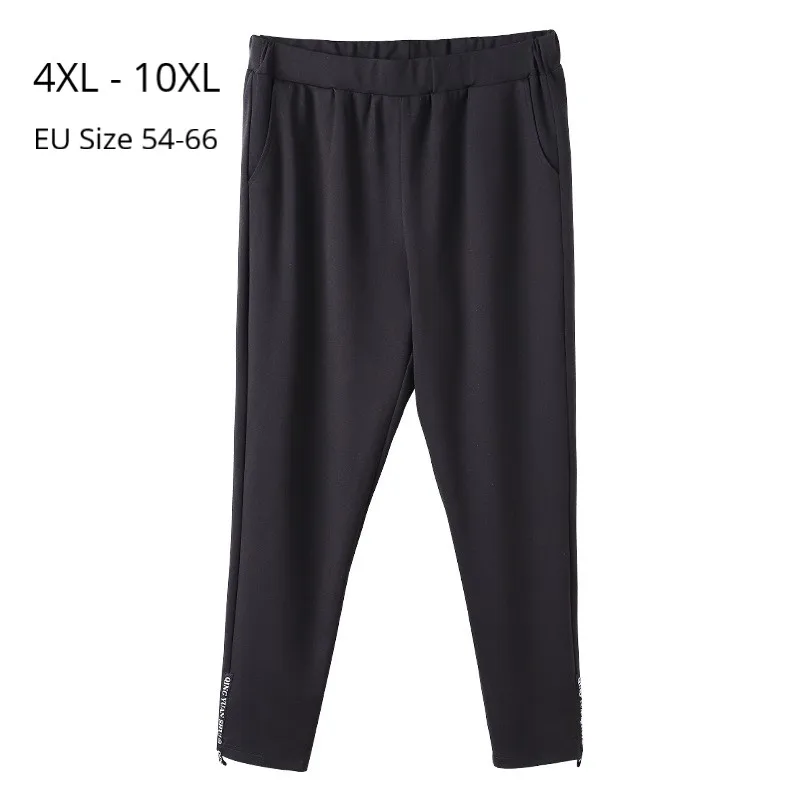 

Plus Size 10XL 8XL 6XL 4XL Women Spring Autumn Long Pants Elastic High Waist Black Pencil Trousers Pantalones Mujer Cintura Alta