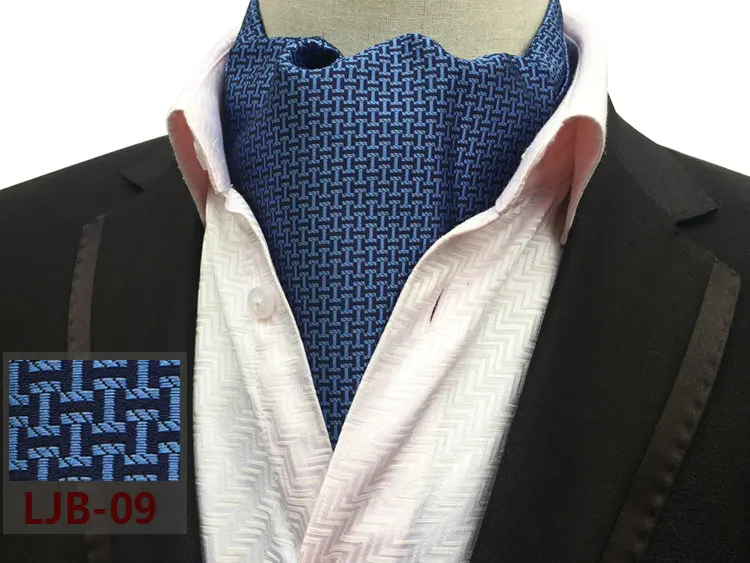 Neck Tie Мужской винтажный галстук из полиэстера и шелка с цветочным узором, Пейсли, в полоску, в горошек, Аскот, на шею, британский жаккардовый переплетенный Свадебный галстук, галстук - Цвет: Neck Tie