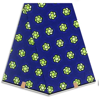 

Veritable Printed wax cloth guaranteed real wax high quality pagne wax 6yards african ankara sewing fabric 17