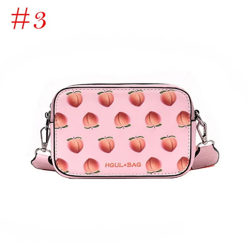 HEFLASHOR фрукты, авокадо сумочка маленькая коробка форма сумка на плечо Розовая Клубника сумка через плечо сумка-арбуз модная сумка-мессенджер - Цвет: 3