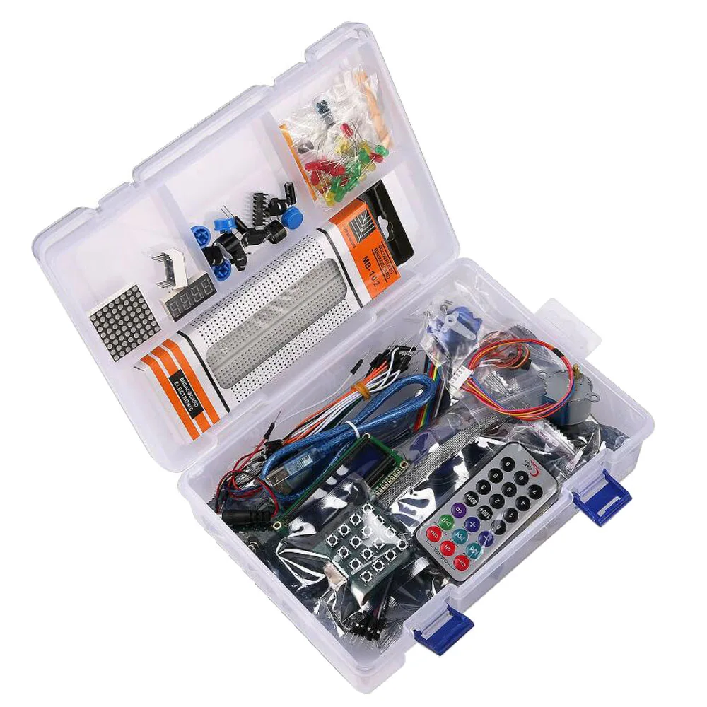

Basic Edition Set Suitable for UNO R3 Starter Kit Upgrade Edition Beginner Learning Kit 2 Motherboards