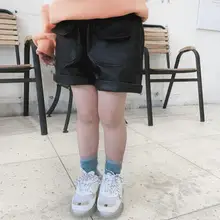 Новинка из мультфильма «Холодное сердце» ; кожаные Шорты на осень-зиму модные шорты для девочек От 2 до 7 лет HX752