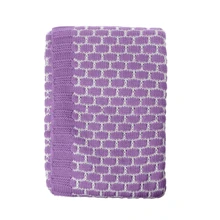 Высококачественное детское шерстяное одеяло в клетку, детское трикотажное одеяло из органического хлопка, D08C