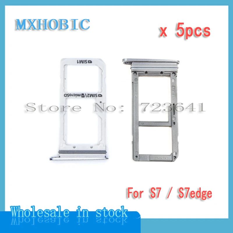 

5pcs/lot Single / Dual Micro SD Nano Sim Card Tray Slot Holder For Samsung Galaxy S7 edge G930F G935f Gold/Silver/Grey