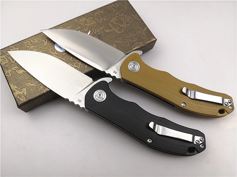 Складной карманный нож CH 3504 G10 Flipper практичный Тактический клинок С флиппером