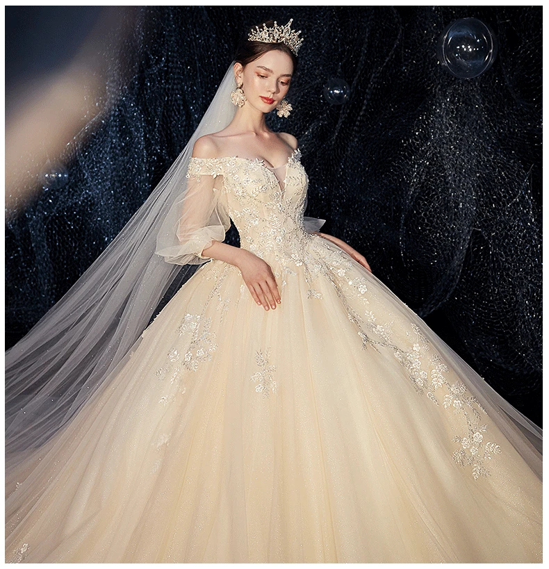Свадебное платье с аппликацией Vestido de Noiva, свадебные платья для беременных с высокой талией, платья для беременных женщин на заказ, платья для невесты в стиле ампир