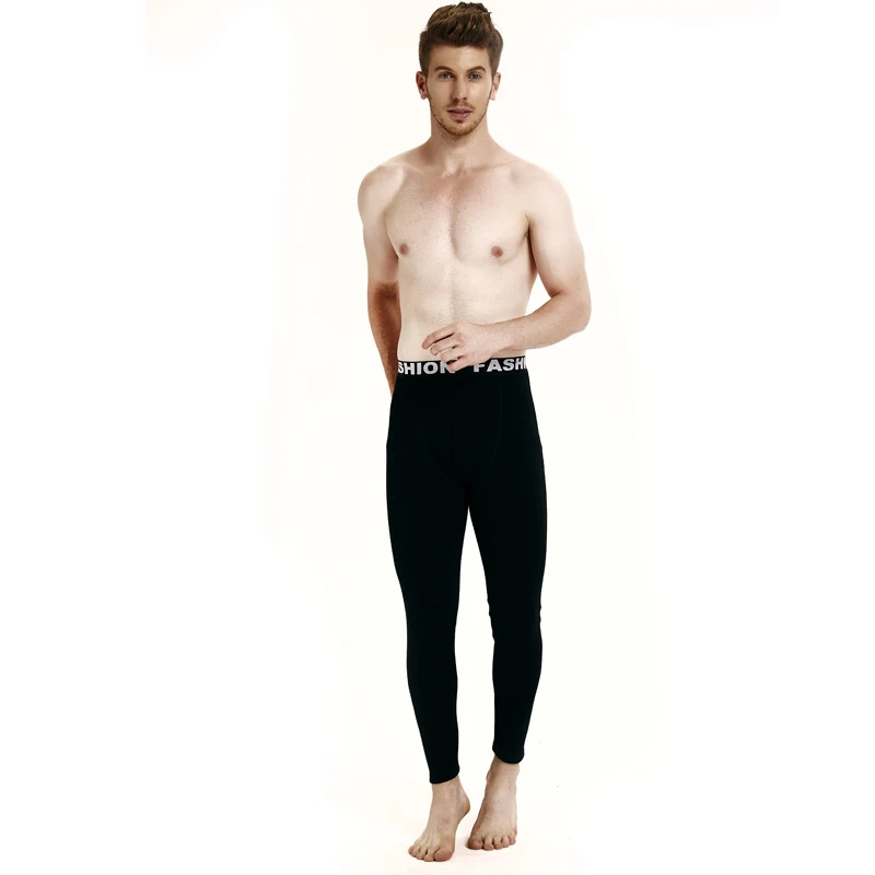 

Men's Thermal Underwear Warm Pants Cold Proof Home Clothes Plush Thickened Elastic Bottomed Winter Underclothing For Male