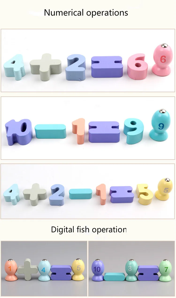 operação jogo de pesca multifuncional placa logarítmica matemática brinquedos