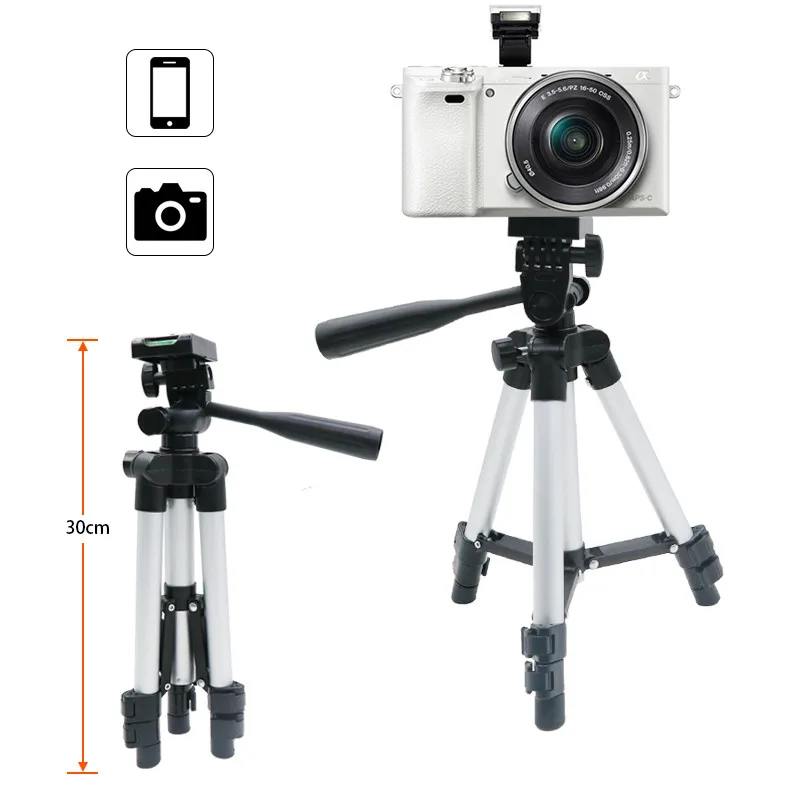 #*Cheap Alloy Aluminium 3 section mini Tripod digital Camera tripod phone portable travel smartphone tripod for selfie action camera