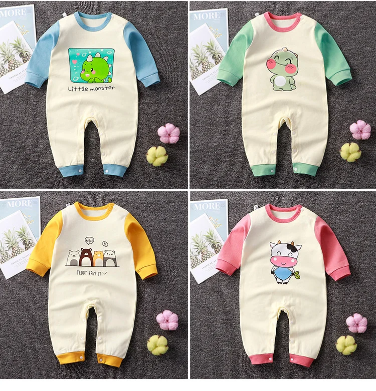 Hot Sales Baby Clothes Set Spring and Summer bodysuit Baby Boy Jumpsuit Baby girls Rompers Onesies Long Sleeve  Clothing Pajamas cheap baby bodysuits	