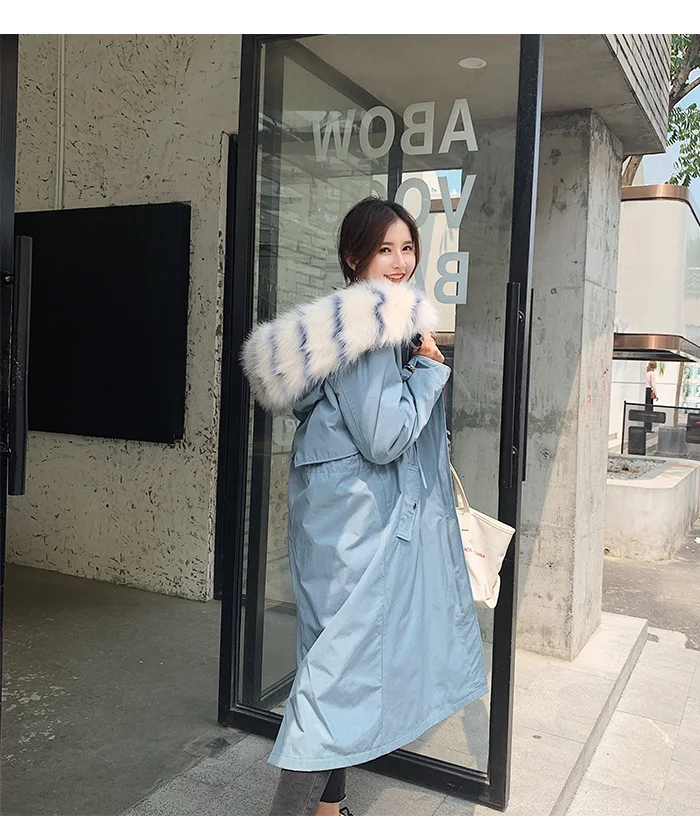 FIRSTTO Stylish Detachable Faux Fur Big Hooded Curly Hairy Shaggy Long Outwear Trench Women Keep Warm Pockets Coat Tops 4 Colors
