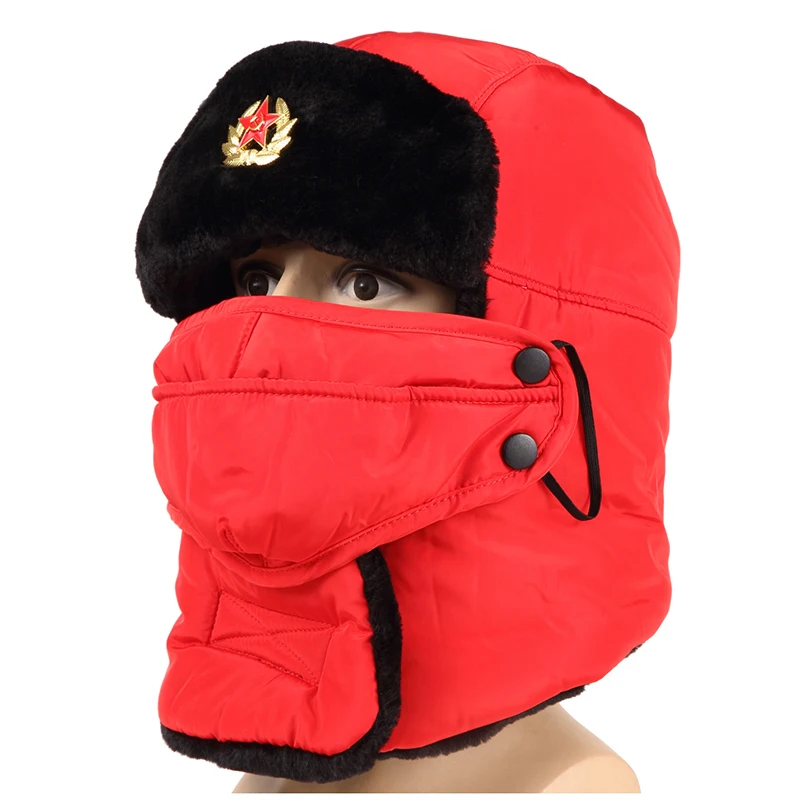 Шапка бомбер русская советская армия ушанка зимняя охотничья Мужская Женская