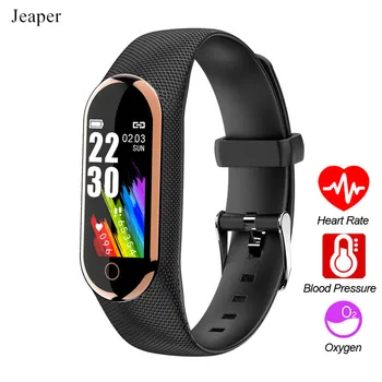 

Jeaper Smart Bracelet IK08 Men Heart Rate Monitoring Blood Pressure Fitness Tracker Band Women Color Waterproof Sports Watch