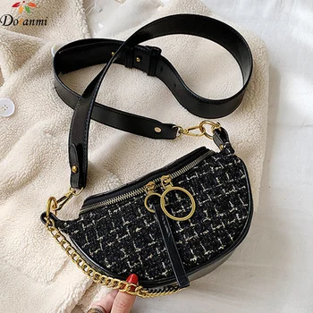 

DORANMI Plaid Women's Fanny Pack 2020 Luxury Brand Designed Crossbody Chest Bag Female Patchwork Nerka Belt Bags Waist Pack G395