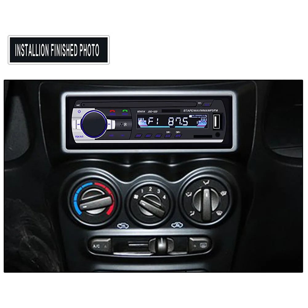 12 В Автомобильный MP3 аудио плеер Поддержка FM стерео автомобили Bluetooth телефон USB/SD MMC порт радио в тире Автомобильный мультимедийный плеер