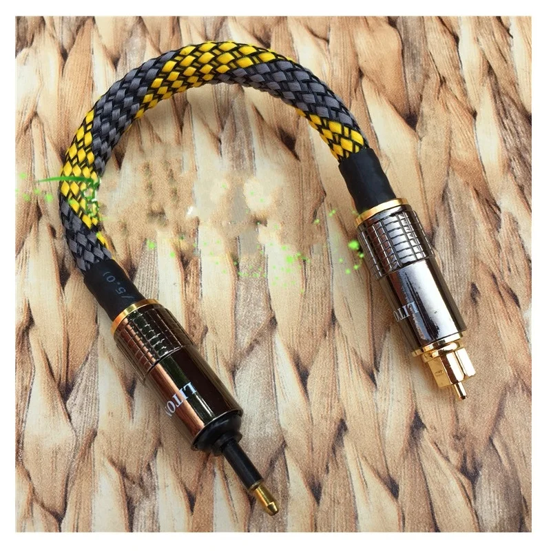 Оптоволоконный аудиокабель audiophyd50 D100 цифровой квадратный-круглый кабель 3 5 мм с