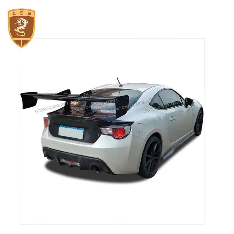 Автостайлинг Неокрашенный Черный FRP/углеволоконный материал V Style GT 86 BRZ спойлер