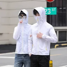 Летняя мужская одежда для защиты от солнца, воздухопроницаемая ветрозащитная верхняя одежда для пар в масках, тонкое пальто, быстросохнущая одежда для защиты от солнца W