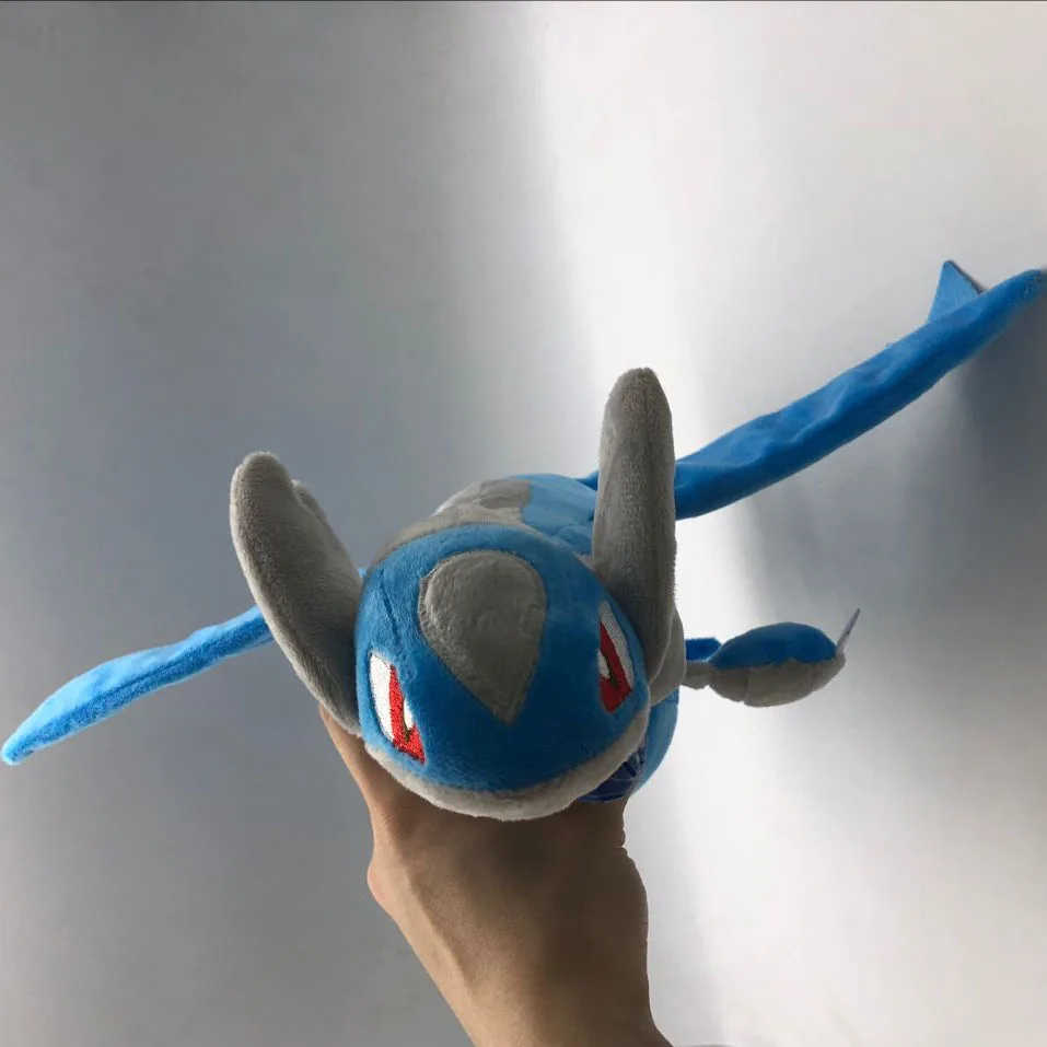 new 30cm Plush Genuine Latios red and blue Travel together animal toy good quality soft cute Halloween christmas gift kid