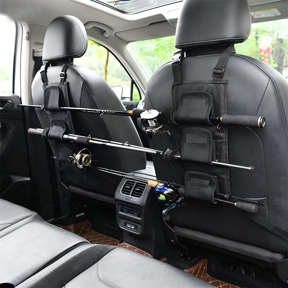 

Fishing Rod Holder Carrier for Vehicle Backseat Holds for car most models Fishing Rod Holder Rest Car Carrier fixed belt fishing