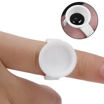 

50/100Pcs Disposable Permanent Makeup Ring No Divider Holder Ink Caps Base tattoo Cup Tattoo Size Pigment S/M/L A1C2